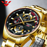 Relógio masculino militar marca de luxo relógio de quartzo inoxidável moda cronógrafo relógio relogio masculino