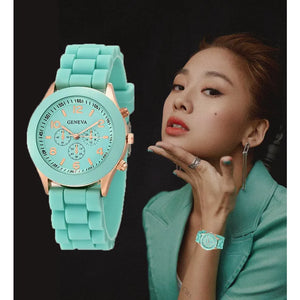 Relógio feminino 2024 zegarki nova moda de luxo marca relógio feminino pulseira silicone relógio de pulso quartzo para feminino relogio feminino