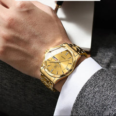 Relógio de casal 2024 novo design losango relógio de pulso de quartzo para homens mulheres data automática semana relógio de amante de aço inoxidável presentes
