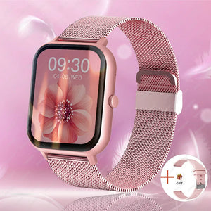 Smartwatch xiaomi 2024 nova chamada bluetooth relógio inteligente mulheres homens freqüência cardíaca oxigênio no sangue assistente de voz 100 + esportes smartwatch para xiaomi